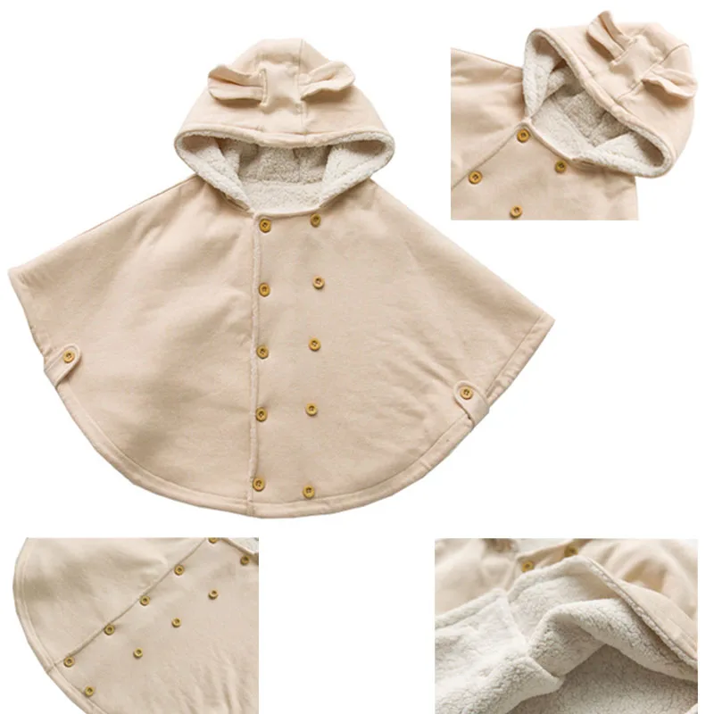 Куртки для малышей; плащи; детская одежда из органического хлопка; сезон весна-осень; детская накидка; теплая шаль-пальто с героями мультфильмов для малышей