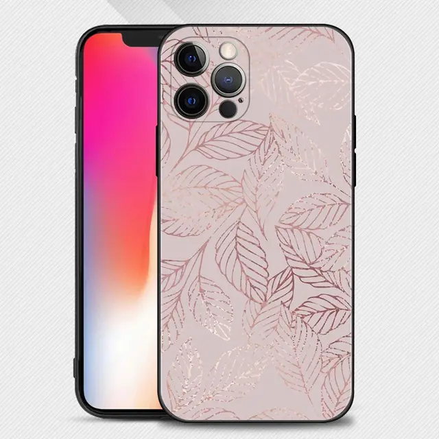 Beautiful Rose Bling Picture Silicone Case For Apple iPhone 13 12 11 Pro Max XS Max XR X 7 8 Plus 13 12 Mini 6S SE 2020 Shell B10