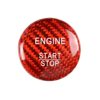 

New Arrival High Quality Carbon Fiber Red Engine Start Button For Mercedes Benz A C W205 GLC X253 ML GLE