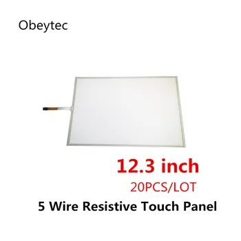 

TS123A5B01*20PCS 12.3 inch 5 wire touch panel kit resistive technology, AA 248.87*187.4mm, OA 271.27*205.74 mm, Panel only