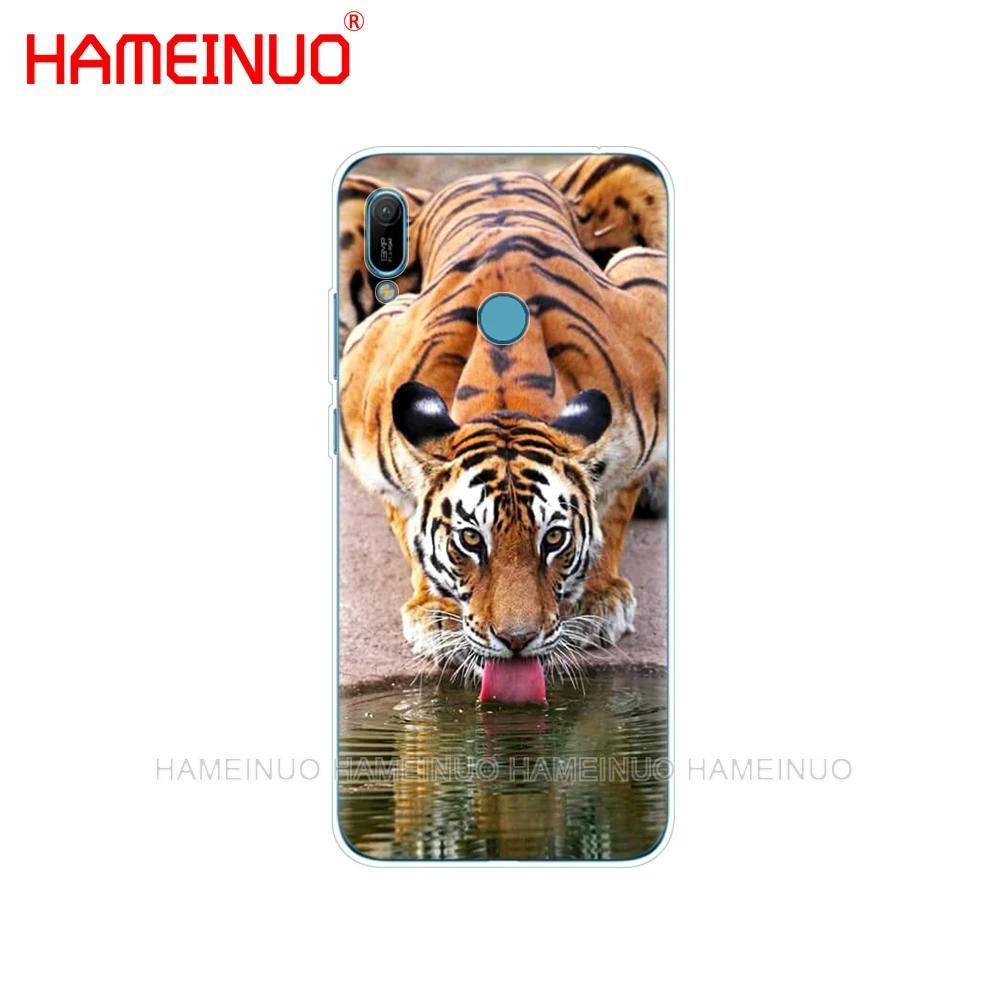 Силиконовый чехол для huawei Y5 Y6 Y7 Y9 PRO PRIME honor 8s 8a 20 LITE PRO 10i vision 20 V20 Lion tiger Fashion Lovely Animal - Цвет: 42835