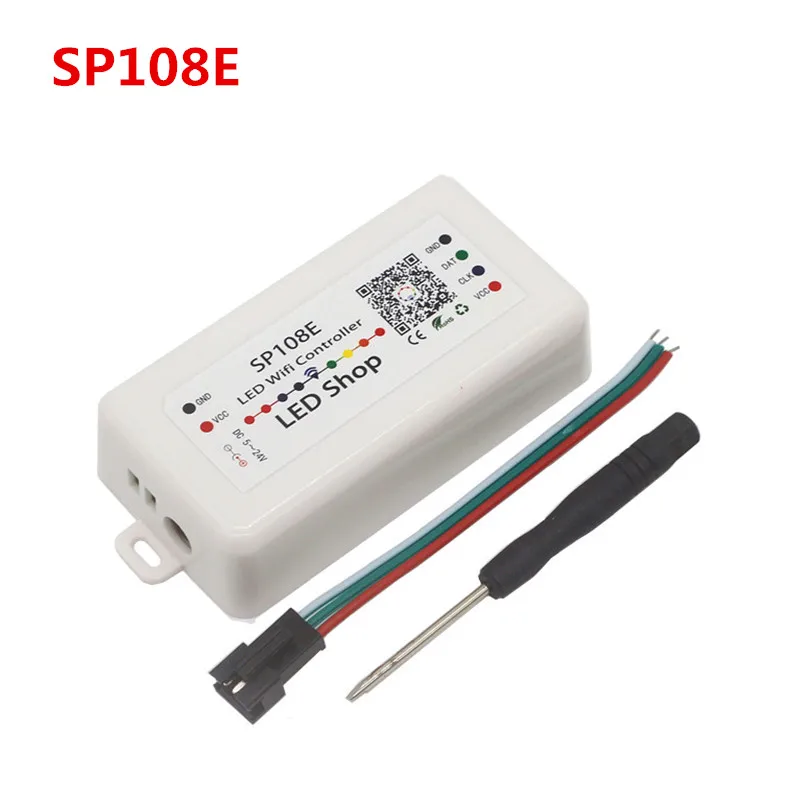 SP105E SP107E SP108E Bluetooth Wifi музыкальный контроллер для WS2801 WS2811 WS2812B SK6812 магический светодиодный контроллер RGB - Цвет: SP108E