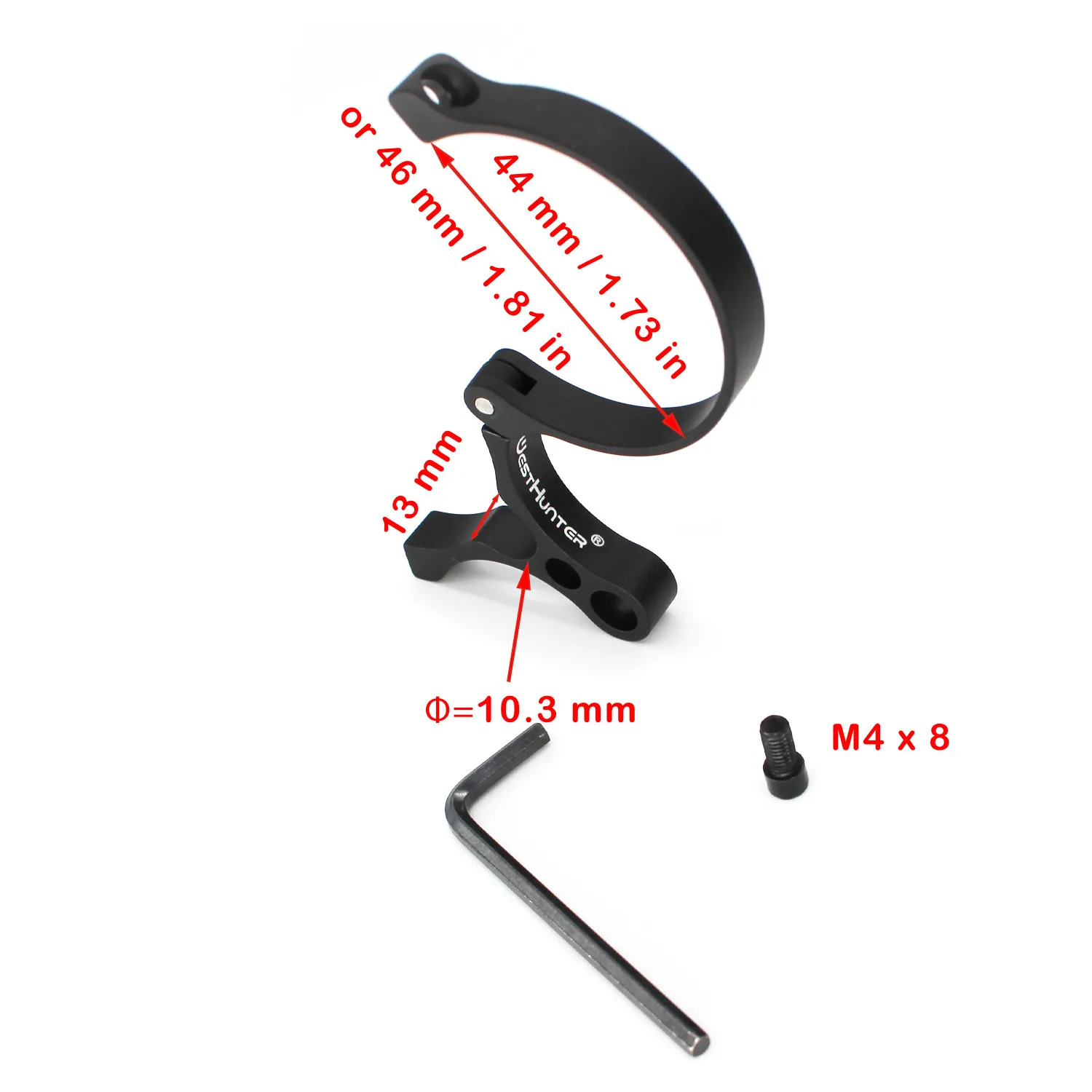 Rifle Scope Throw Lever WESTHUNTER Riflescope Throw Lever 44mm/46mm Dia. Optical Sights Magnification Adjustment Ring Switch View
