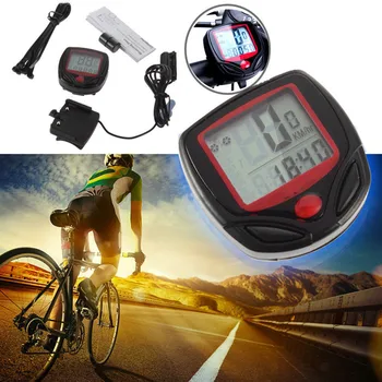 

NEW Bike Bicycle Waterproof Wired Multi-functional MTB Bike Cycling Odometer Stopwatch Speedometer Watch LED Digital Rate #8.21