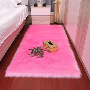 

Factory Direct 60 * 90cm Australian Imitation Wool Carpet Living Room Coffee Table Home Carpet Modern Minimalist Long Hair