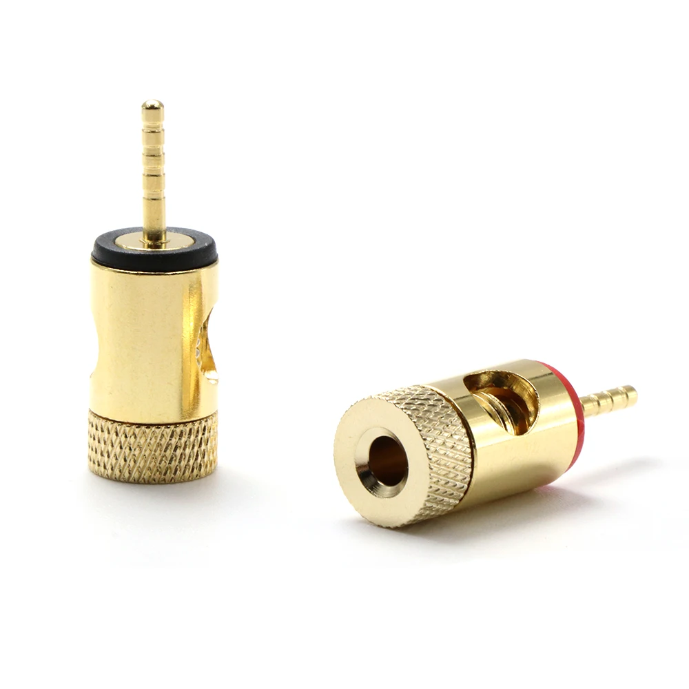 Ba1404 vergoldeter Bananen stecker Bananen adapterst ecker Lautsprecher anschluss für DIY-HiFi-Audio-Lautsprecher kabel – Detail 2