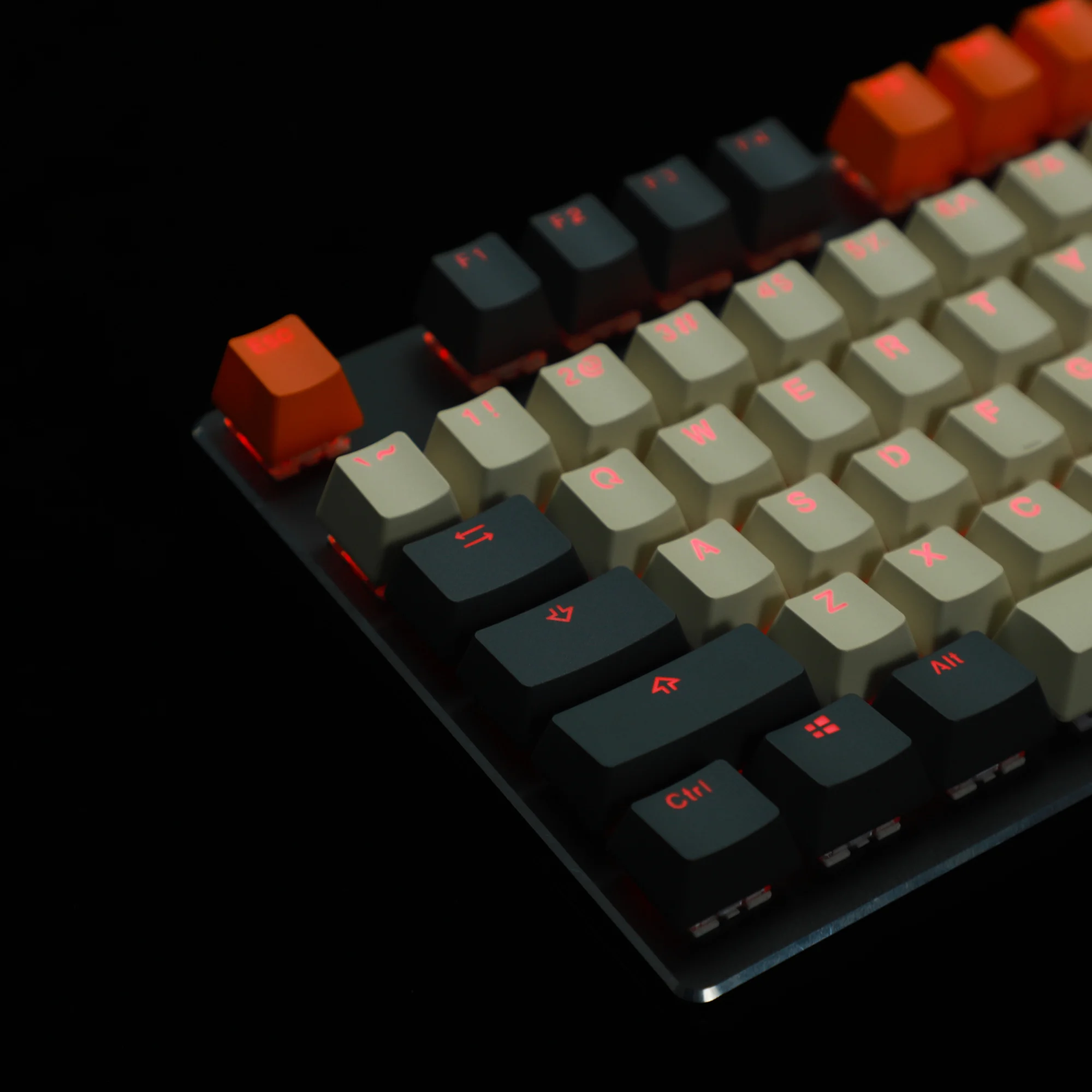 Pbt Doubleshot Backlit Keycaps Carbono Miami Teclado Mecânico mx Fc980m Kbd75 61 87 104 Keychron 124 Key 96 75 68 Keycaps