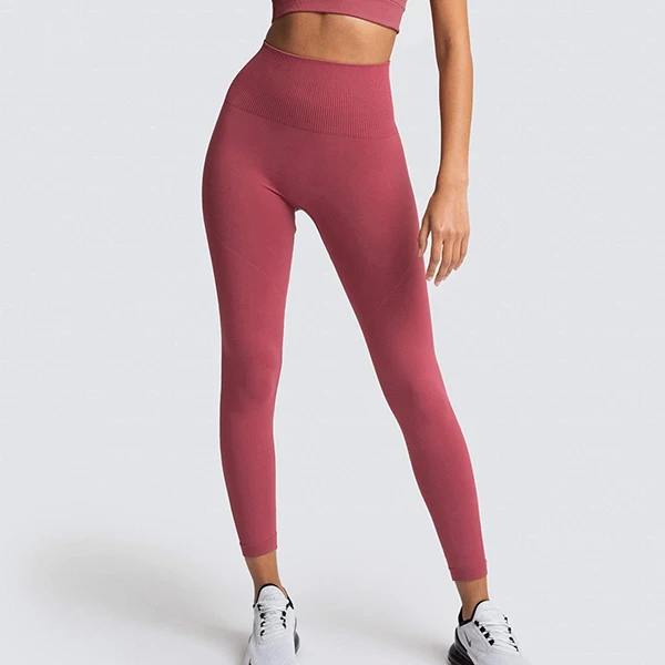 Solid Leggings Women Seamless Fitness Slim High Waist Leggings Push Up Gym Workout Women Clothing Running Anti Cellulite Pants pink leggings