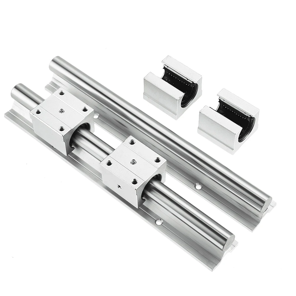 SBR12 12 мм линейная направляющая длина 300 400 500 600 700 800 с 2 шт. SBR12UU линейный подшипник cnc