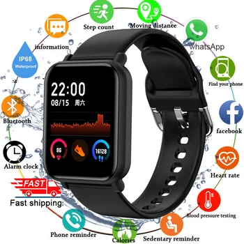 

Full touch Smart Watch Ip68 Waterproof Smartwatch Men Women Blood Pressure Heart Rate Fitness Tracker R7 Watch For Android IOS