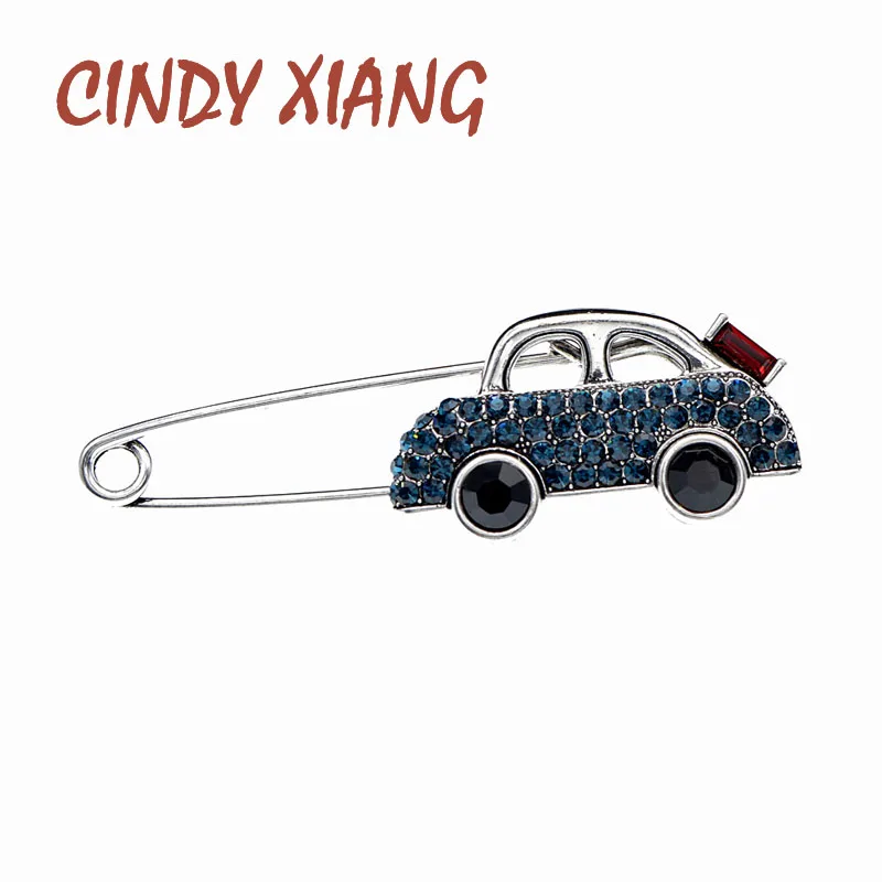 Стразы CINDY XIANG маленькие броши в виде автомобиля для женщин креативный дизайн