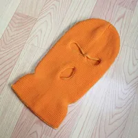 New Three-hole knitted Hat Men Women Anti-terrorist Headgear Robber Hats Baotou Outdoor Face Mask Warm Hood C6142 2