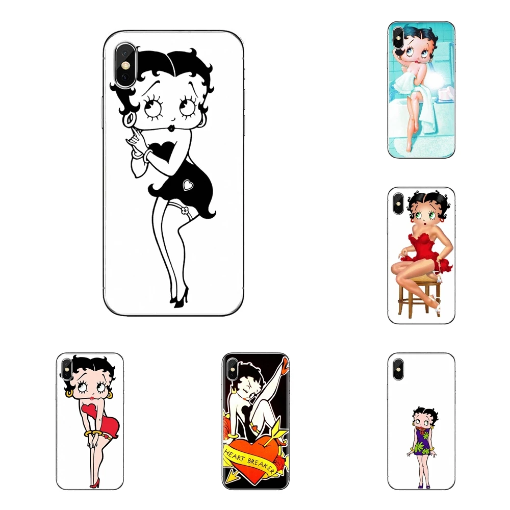 

Mobile Phone Cover Sexy Cartoon Girl Betty Boop For Xiaomi Mi3 Samsung A10 A30 A40 A50 A60 A70 Galaxy S2 Note 2 Grand Core Prime