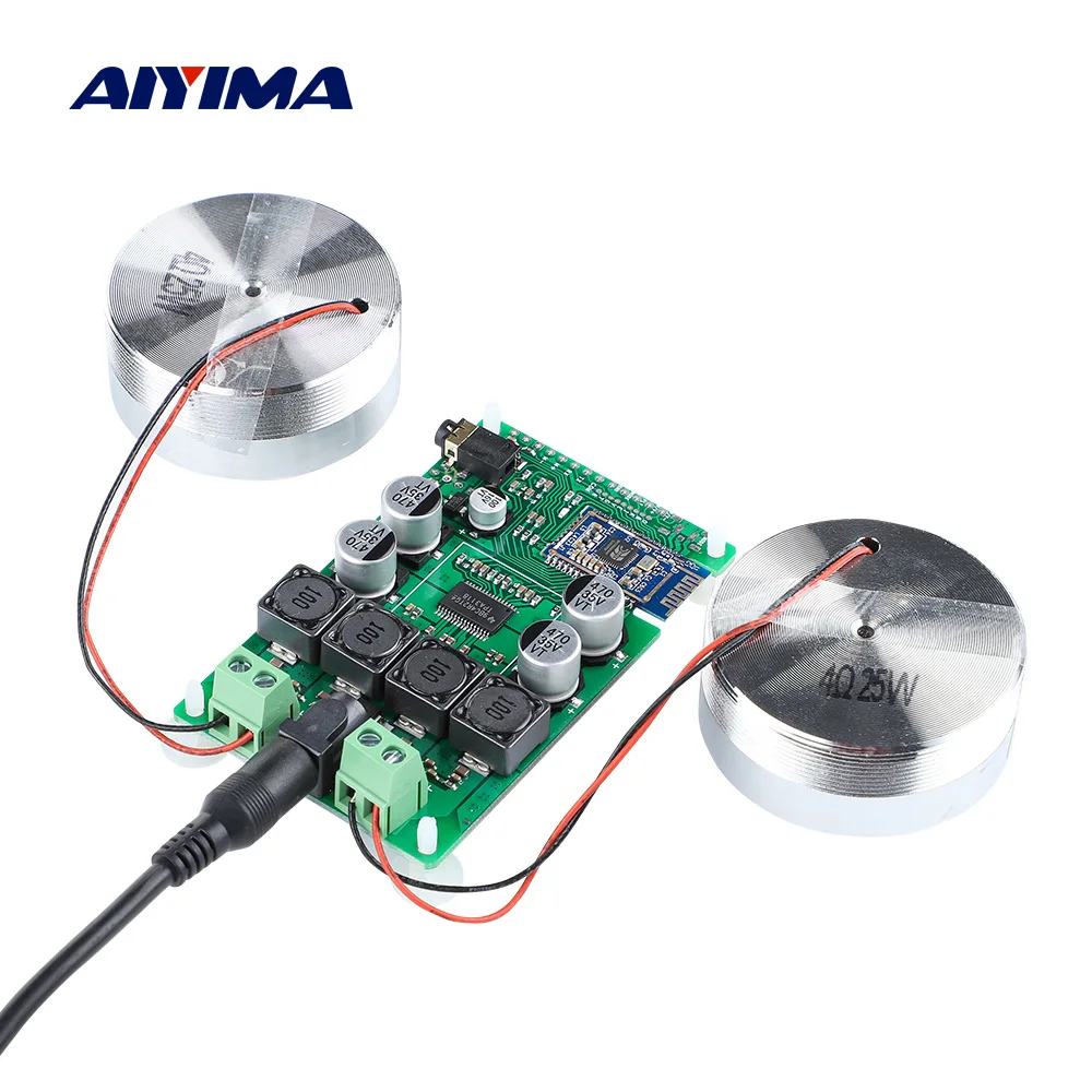 AIYIMA 2 дюймов аудио Портативный 25 Вт резонанс и вибрация Динамик TPA3118 Bluetooth 5 0
