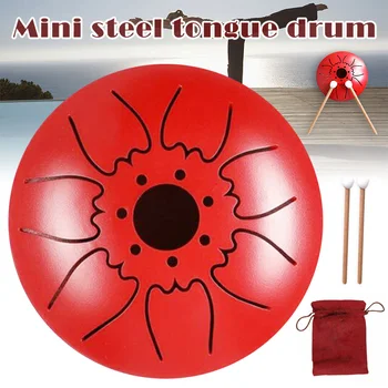 

Tongue Drum Mini 7-Tone Steel C Key Hand Pan Drum Percussion Instrument SMN88