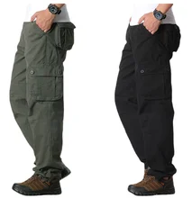 

Cargo Pants Men Pants Men's Multi Pocket Sports Pants casual pants Men's Style Fashion Men's Work Pants men Loose Cotton Comfort