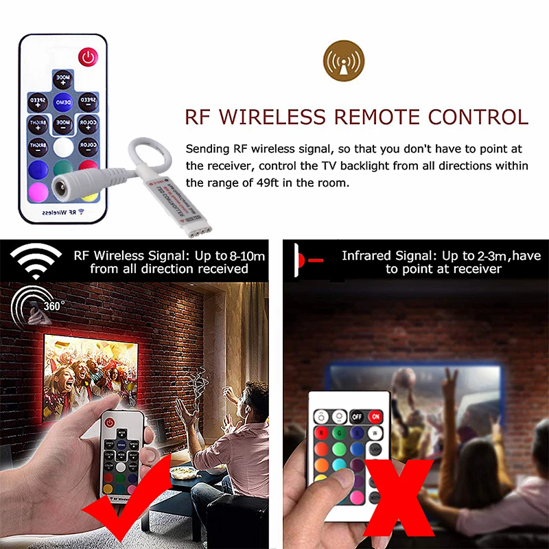 Magic Home 12 в беспроводной WiFi светодиодный контроллер RGBW IR RF светодиодный контроллер для SMD 5050 2835 Светодиодный светильник с дистанционным управлением RGB