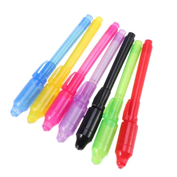 

Highlighters LED Light UV Multifunction Invisible Ink Highlighter Pen Magical Tricks Toys