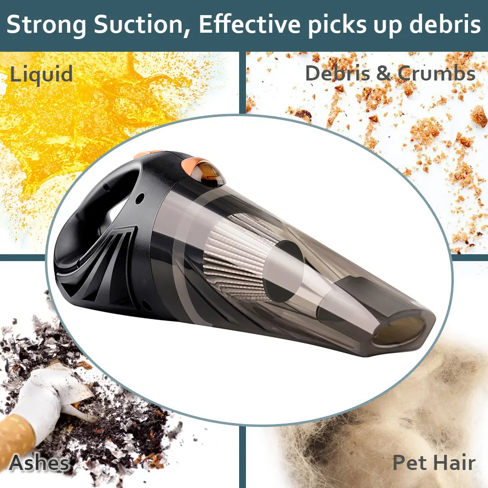 Продажа GRIKEY 4800Pa маленький автомобильный пылесос 120 Вт Портативный пылесос Авто большая емкость моющий пылесос автомобильный автопылесос