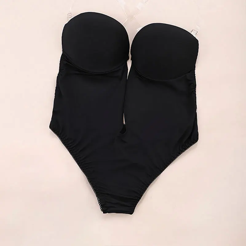 Bodysuit Party Dress Underwear Women Body Shaper Slips Backless Plunge Thong Sexy Bra With Wire Waist Trainer Shapewear shapewear