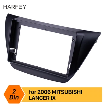 

Harfey Car Radio Fascia 9" Install for MITSUBISHI LANCER IX 2006 Stereo Frame Dash Mount Kit Trim Panel Cover NO GAP 2Din Fascia