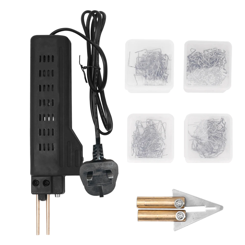 UK plug 50 Вт автомобильный бампер ремонтный станок пластмассовый сварочный аппарат сварочный инструмент для ремонта горячих степлеров для ремонта пластмассовые детали - Цвет: UK plug