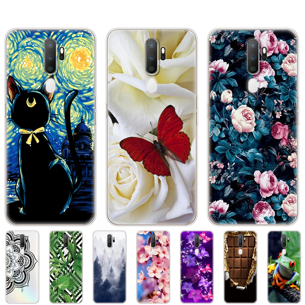 Силиконовый чехол для Oppo A9 A5 2020 бампер мягкий ТПУ телефона задняя крышка OPPO A 9 5 оболочка 6 дюйма Защитные