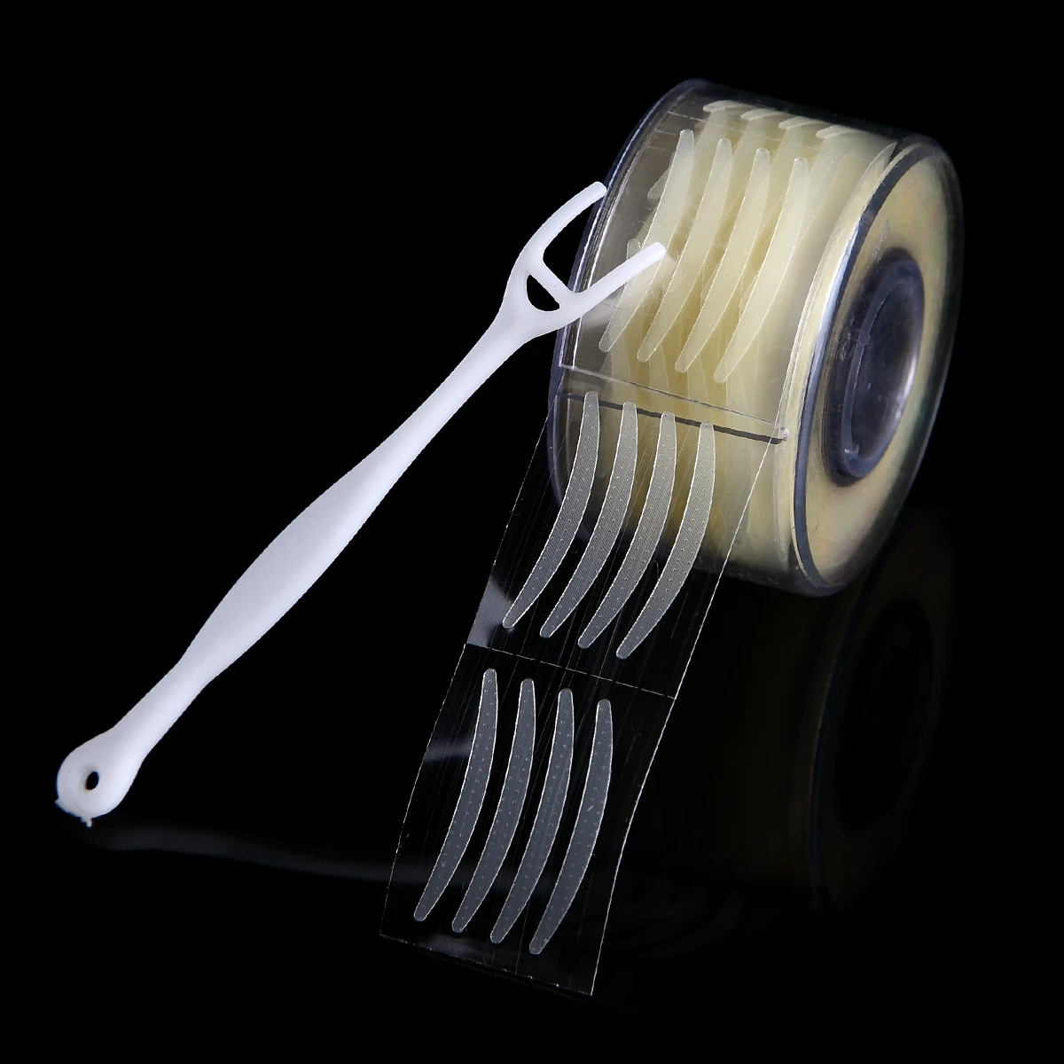 600pcs S Clear Beige Double Eyelid Shadow Makeup Sticker Stripe Big Eyes Invisible Fold Paste Tape Beauty Tool | Красота и здоровье