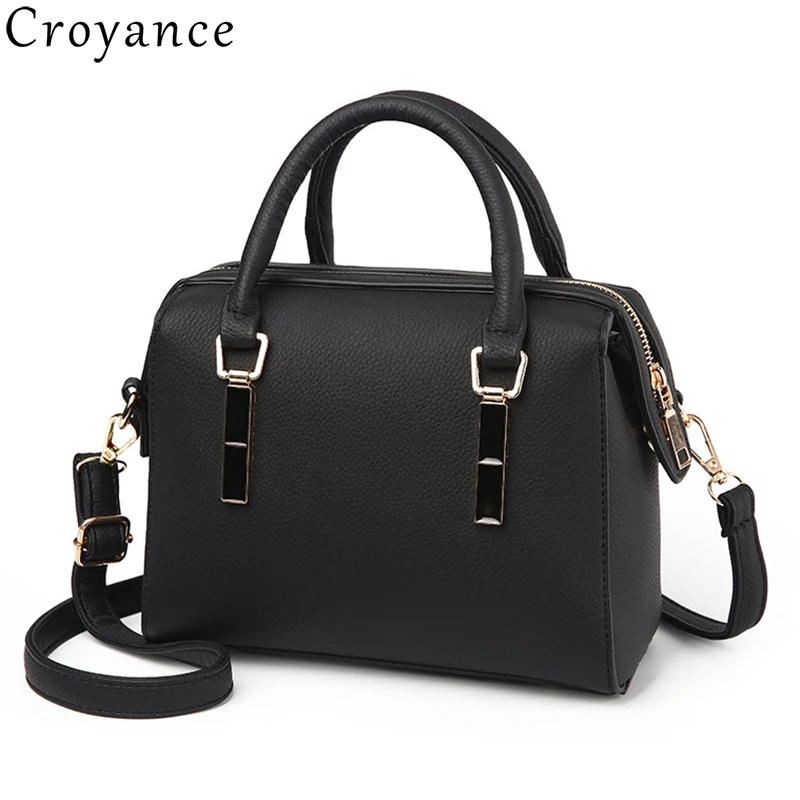 

Croyance Fashion Women Shoulder Bag Solid Color Ladies Totes Purse Boston Handbag Casual Pillow Shape Messenger Crossbody Bags