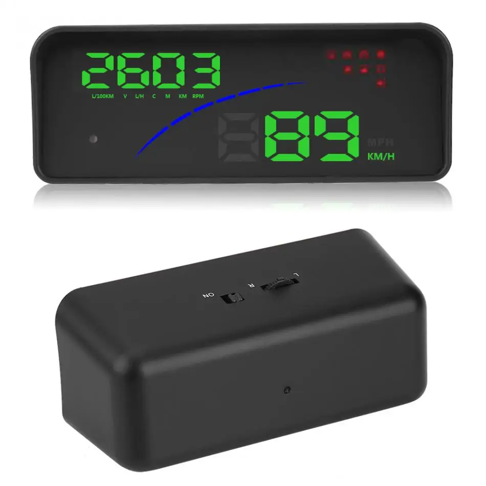 P9 3," Автомобильный коллиматорный Дисплей HUD OBD2 OBDII расход топлива Скорость Предупреждение Системы автомобильные аксессуары