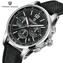 

PAGANI DESIGN 2021 Mens Watches Luxury Sport Quartz Chronograph 10Bar Waterproof VK63 Stainless Steel Watch For Men Montre Homme