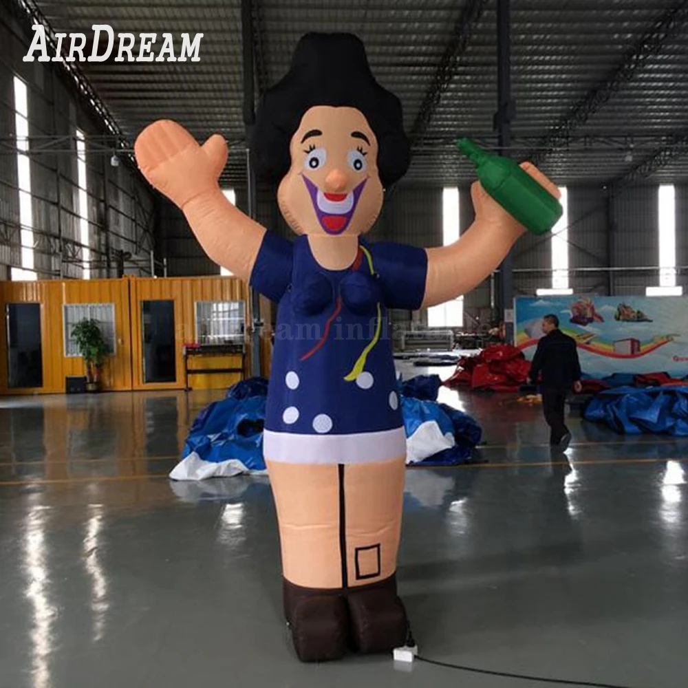 Commercial Netherland Inflatable Sarah Old Man Woman Advertising Holland  Inflatable Cartoon Characters - Inflatable Toys - AliExpress