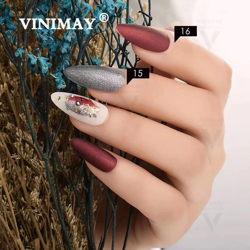 VINIMAY 18 цветов маникюрный набор для дизайна ногтей Дизайн ногтей 15 мл замачиваемый эмалированный Гель-лак УФ-гель для ногтей лак