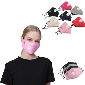 

Korean Fabric mouth face mask PM2.5 Anti Haze/Anti dust mouth mask Respirator mascaras With Carbon Filter Respirator Black Mask