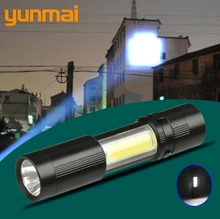 Yunmai 2000LM Aluminum Waterproof LED Flashlight Torch Tactical Light for 14500 Rechargeable or AA Battery Portable Lighting Yunmai 2000LM Aluminum Waterproof LED Flashlight Torch Tactical Light for 14500 Rechargeable or AA Battery Portable Lighting