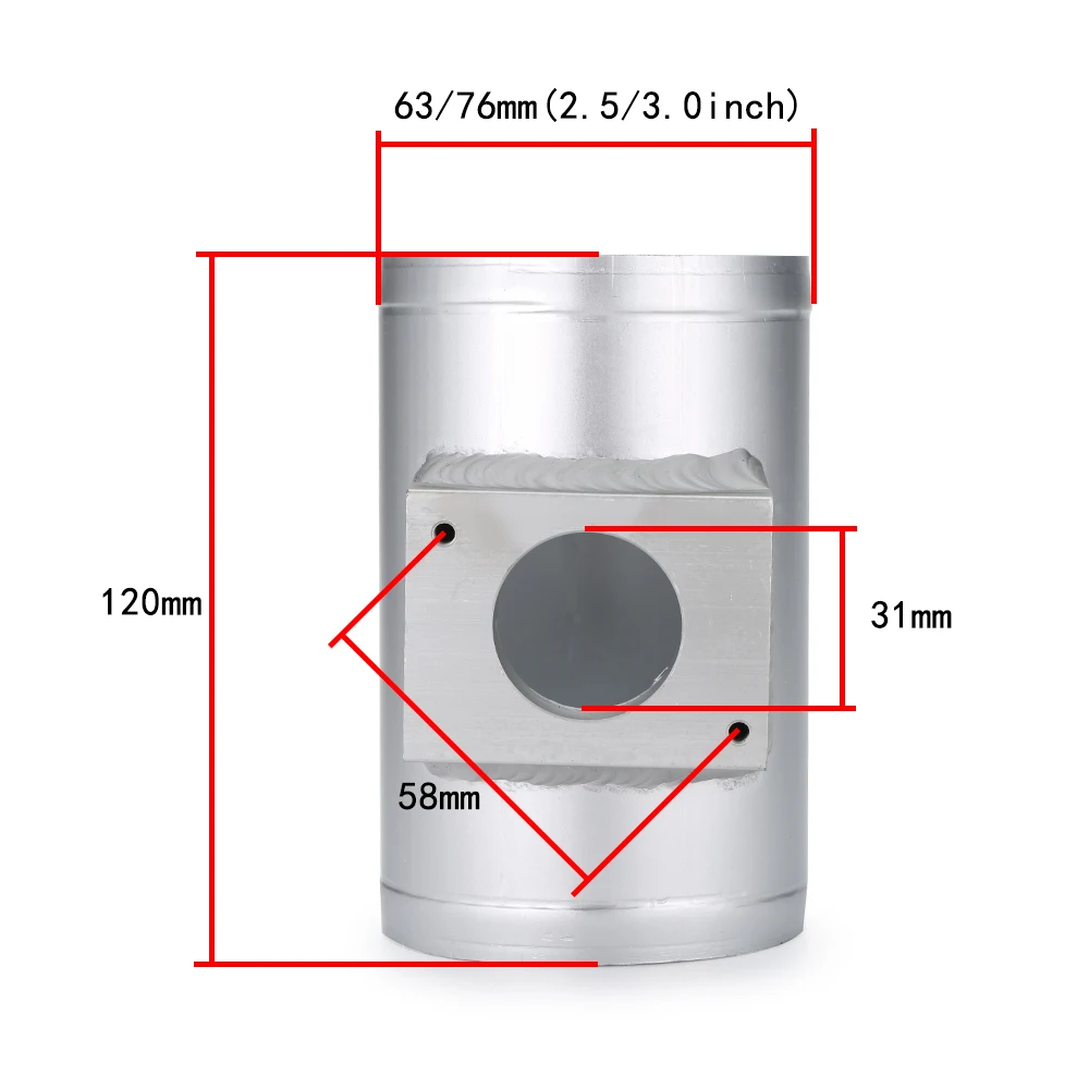 R-EP Air Flow Sensor Mount Fit For Mitsubishi ASX Lancer Outlander MAF Performance Air Intake Meter Adapter Tube 63mm 76mm