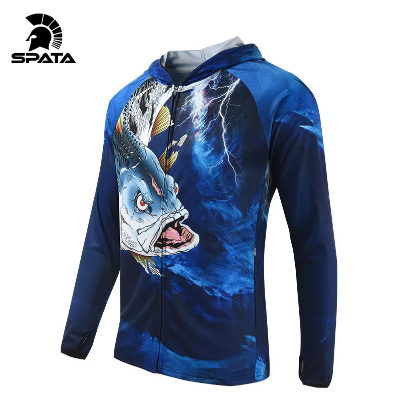 Спортивный костюм для рыбалки SPATA мужской с длинными рукавами дышащая одежда
