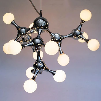 

Modern living room glass LED chandeliers lighting dining room chandeliers Nordic hanging chandeliers bar counter hanging lamp