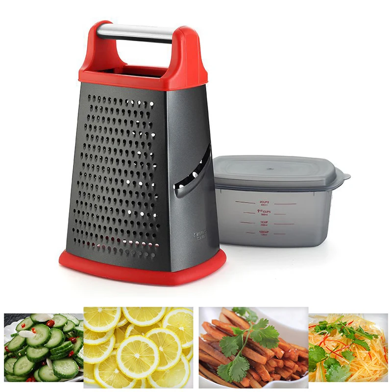 Кухонные принадлежности Многофункциональный антипригарный измельчитель 4 сторонняя овощная Терка дизайн из нержавеющей стали SNO88