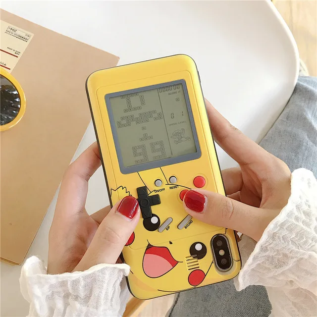 Ретро Teris Gameboy чехол для телефона для iPhone 11 Pro Max X XS MAX XR Мягкий ТПУ чехол для мальчика чехол для игры для Iphone 6 6S 7 8 Plus Capa - Цвет: PC Yellow 1