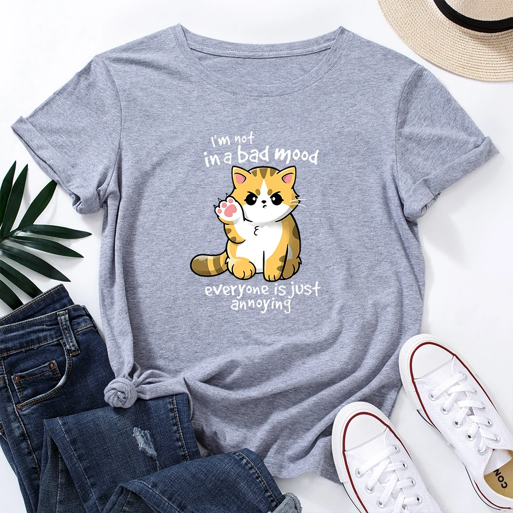 i am not in a bad mood female cat t shirt gifts for cat lovers cute cat shirt for cat lady
