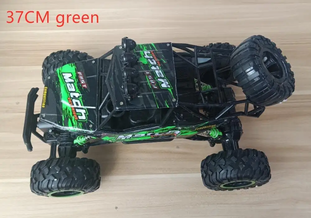 37cm green 28 см 37 см Радиоуправляемая машина 4WD 2,4 г двойной мотор с дистанционным управлением Багги джипы модель внедорожника скалолазание грузовик игрушки подарок для детей - Цвет: 37cm green