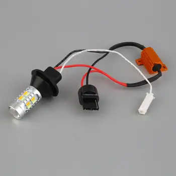 

2 PCS T25 Dual-Color Switchback LED Turn Signal Light With DRL Function Kit Universal Daytime Light Car Parts