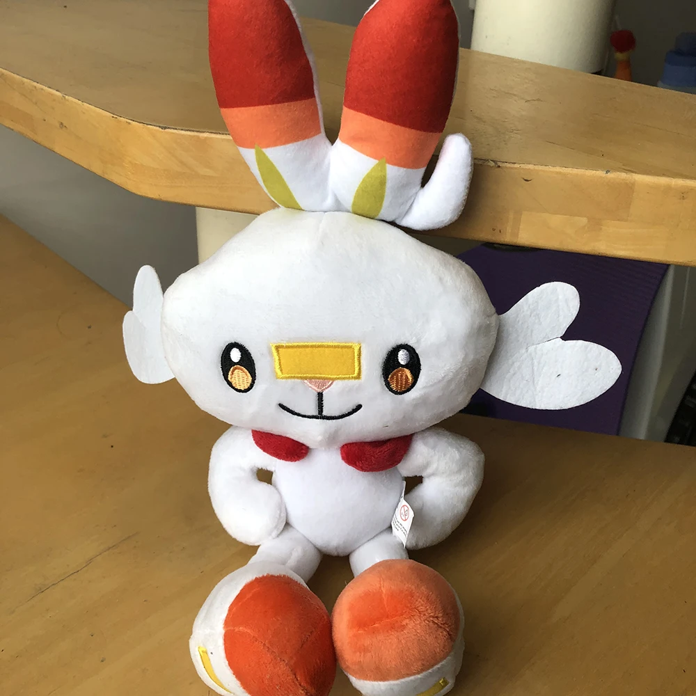 Милые Scorbunny Grookey Sobble плюшевые куклы эльф Kawaii Sirfetch 'd мягкие игрушки Кролик ящерица обезьяна утка подарки для детей ребенок