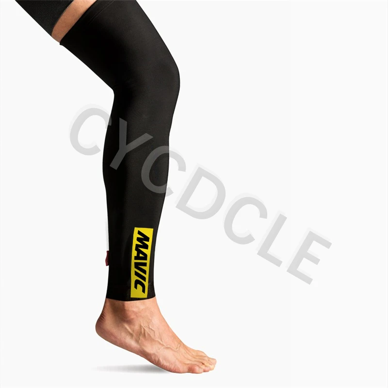 Leg sleeve Mavic, новинка, комплект из Джерси для велоспорта, мужские летние топы с коротким рукавом, дышащая одежда для велоспорта, 16D, гелевые шорты с нагрудником, спортивная одежда - Цвет: Leg sleeve