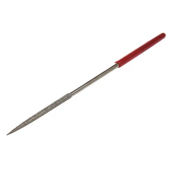 

Lapidary Round Rat Tail Diamond Files m x 140mm Silver Tone Red