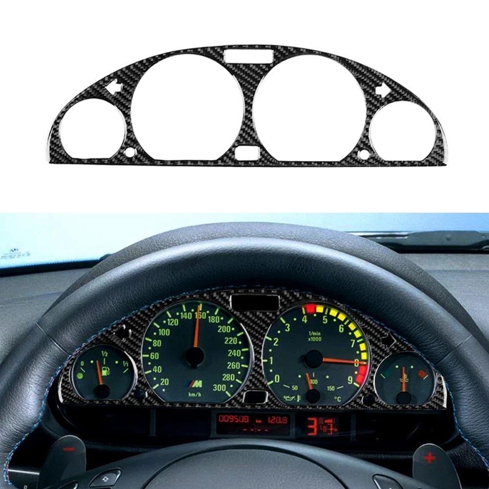 Carbon Fiber Interior Instrument Dashboard Cover Panel Frame Sticker Decorative for BMW 3 Series E46 (1998-2005) | Автомобили и