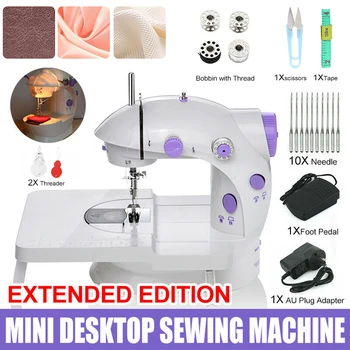 

Electric Household Sewing Machine 2-Speed Portable Tailor Small Mini Multifunction Automatic Tread Rewind Sewing Machine