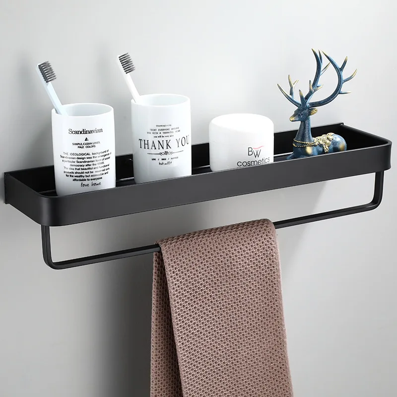 

D2 Bathroom Shelf Racks Bath Shower Shelf Aluminum Bathroom Organizer Storage Corner Shelf Wall Mounted Kitchen Storage Holders