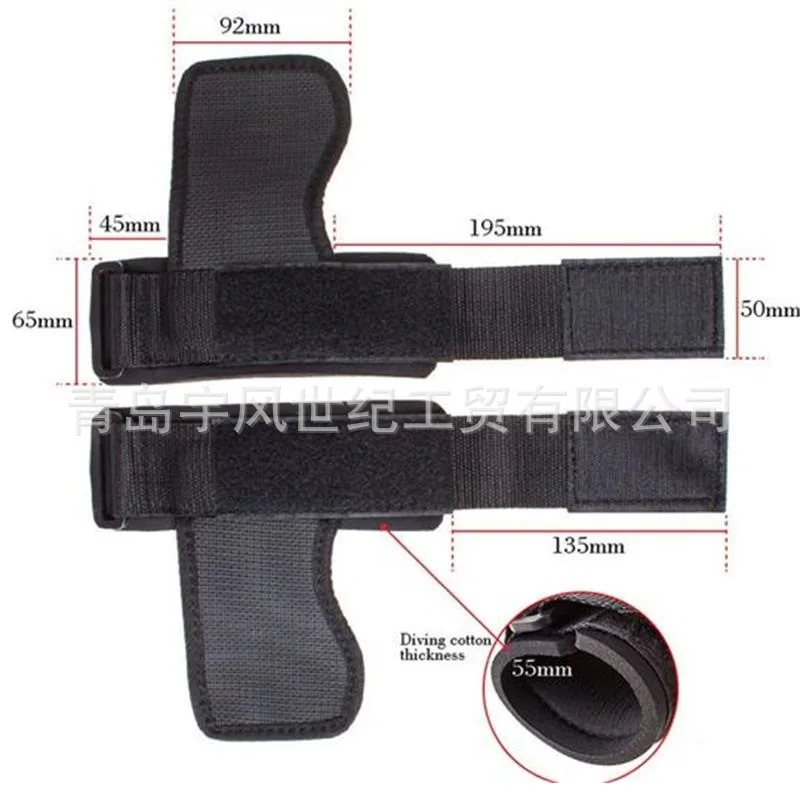 

Sub-Right Hand Double-Sided T-Embossing Anti-slip Apparatus Hand Guard Gloves Booster Stripe Weightlifting Wrist Band 1-Pack